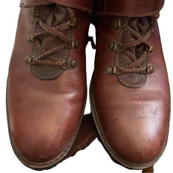 Men’s Brown Leather Boots Paragon Bologna Size 9.5 Buckle Strap - Picture 6 of 6